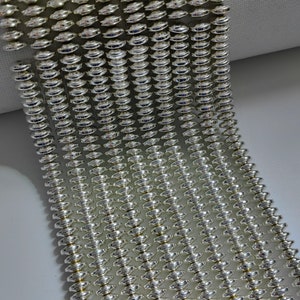 1 Full Strand Silver Plating Hematite Rondelle Beads, Smooth Hematite Beads, 4mm 6mm 8mm  To Choose From, DIY Jewelry Making, Findings. A534