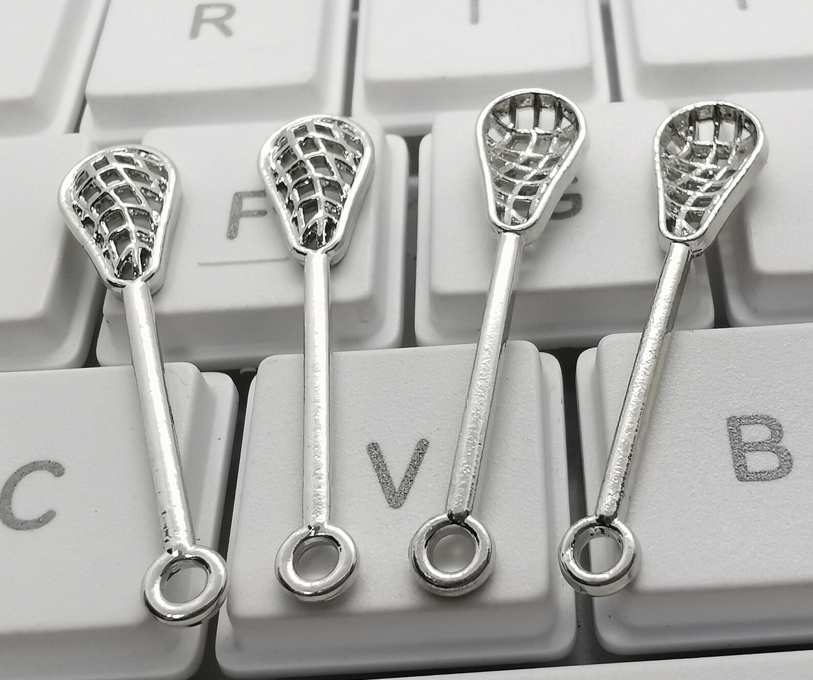 20 100pcs Metal Lacrosse Stick Charms Lacrosse Stick Etsy