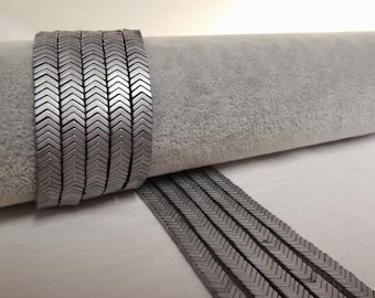 1 Full Strand Matte Grey Hematite Arrow Beads, Hematite Stone Beads, Arrow Shape Gemstone Beads, 6x1.5 mm, DIY Bracelet Beads, A562