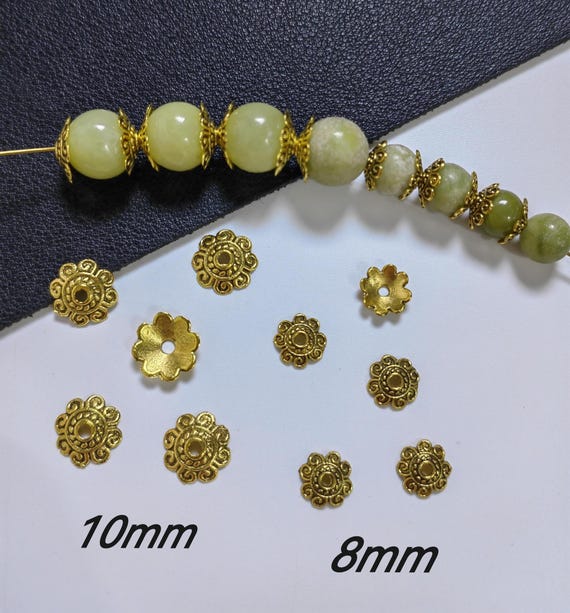 1600 Pz Perline Di Distanziatore Placcate Oro Bianco Lettera - Foto 5