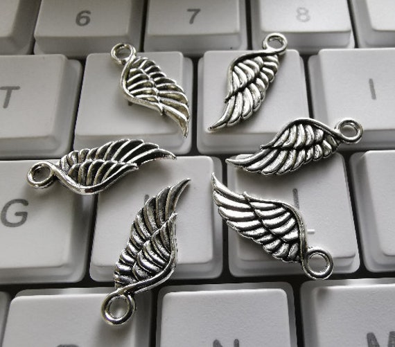 The Ultimate Wing Charms Collection 22 antique silver tone charms