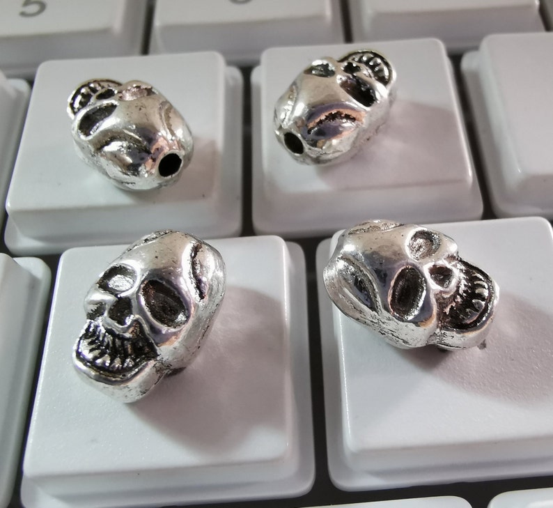 thumbnail interactive-video image 1 of 10 Pc 304 Stainless Steel Beads Rondelle Antique Silver 10x4mm Hole... 1 of 13