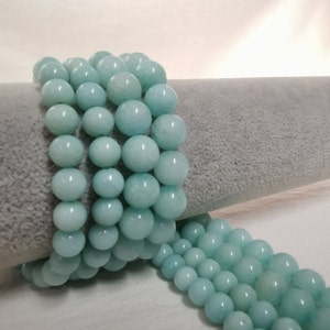 1 Full Strand Smooth Malay Jade Beads, Gemstone Round Beads, 8 / 10 mm To Choose From,  DIY Bracelet Beads, Stone Beads, A152
