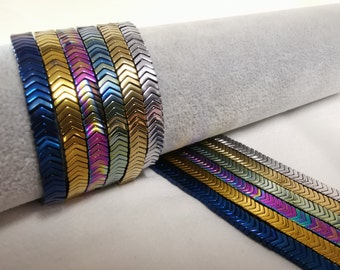 1 voller Strang Hämatit Pfeil Perlen, Hämatit Stein Perlen, 6x1,5 mm Pfeil Form Edelstein Perlen, Pfeil Strang Perlen, DIY Schmuckherstellung, A770