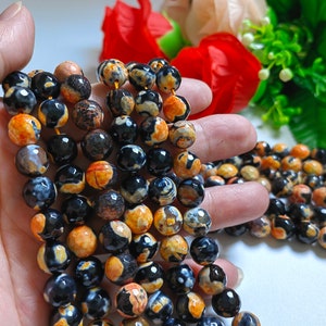 1 Full Strand Multicolor Faceted Round Agate Beads, Gemstone Loose Beads, Stone Beads, 8mm 10mm To Choose From, DIY Bracelet Jewelry, A017