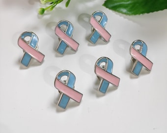 Pin de solapa con cinta esmaltada de 18 x 25 mm, Pins de solapa multicolor con cinta esmaltada para concientización, Broche para sobrevivientes de cáncer, 2 a 50 unidades opcionales, Accesorios, C732