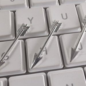50 Stück doppelseitiger Pfeil Charms, antikes Silber Pfeil Charms, 5x30mm, Metall Pfeil Charms, DIY Schmuck Zubehör, Zubehör, C029