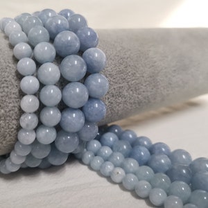 Smooth Malay Jade Beads, 6 - 10 mm Gemstone Round Beads, Stone Beads, DIY Bracelet Beads, Jade Beads, 15&quot; Full Strand, Jewelry Making, A126