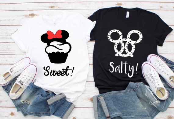 Disney Couple Shirts Cute Disney Couples Shirts Cute Disney Best Friends Shirts Sweet Salty Etsy Canada