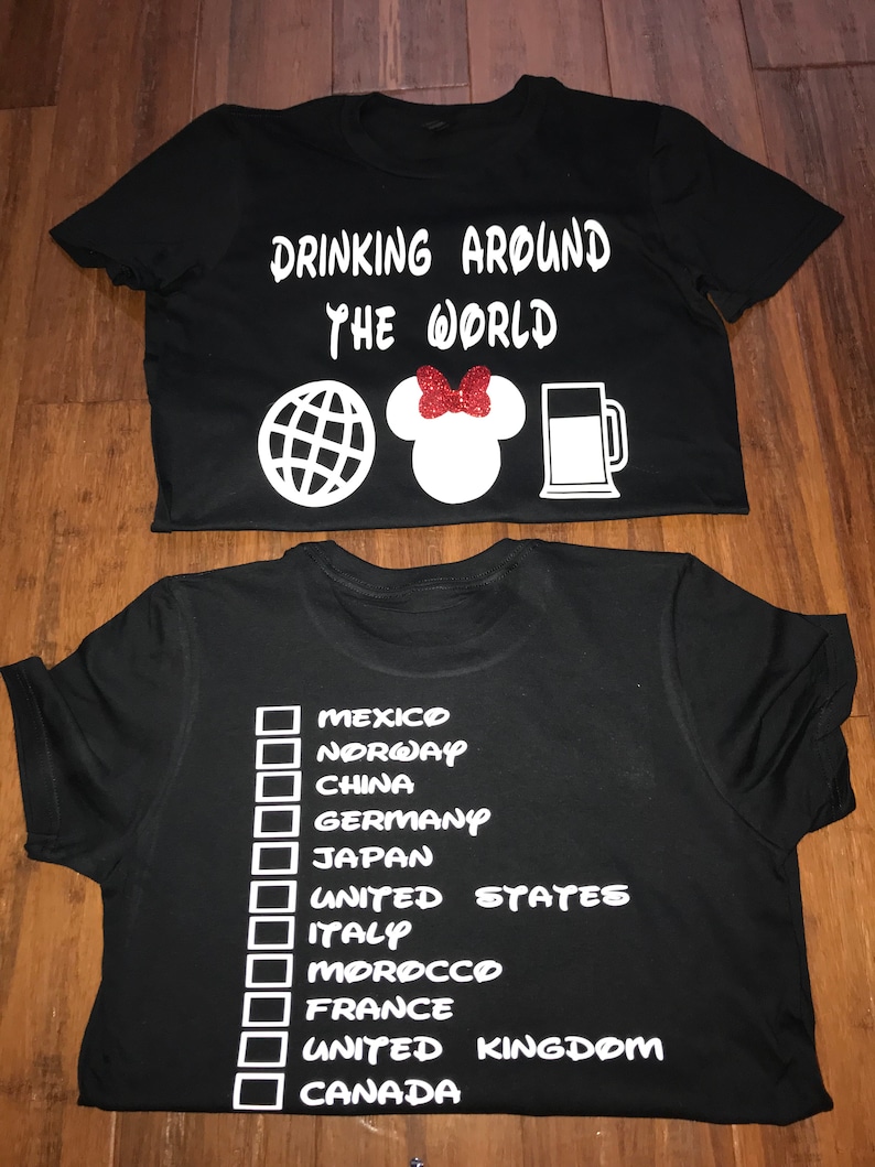 drinking around the world t shirts