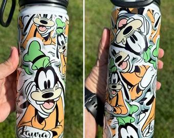 Goofy Water Bottle  - Goofy Tumbler  - Disney Tumbler - Disney Vacation Tumbler - Personalized Tumbler Bottle NEW STYLE