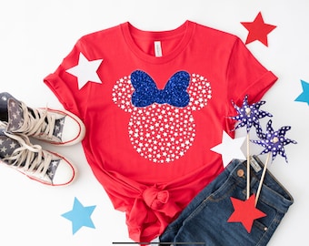 Disney 4th of July Shirts, Disney Patriotic Shirts, Disney Forth of July Shirts, Disney Family Matching Shirts Toddler-4X