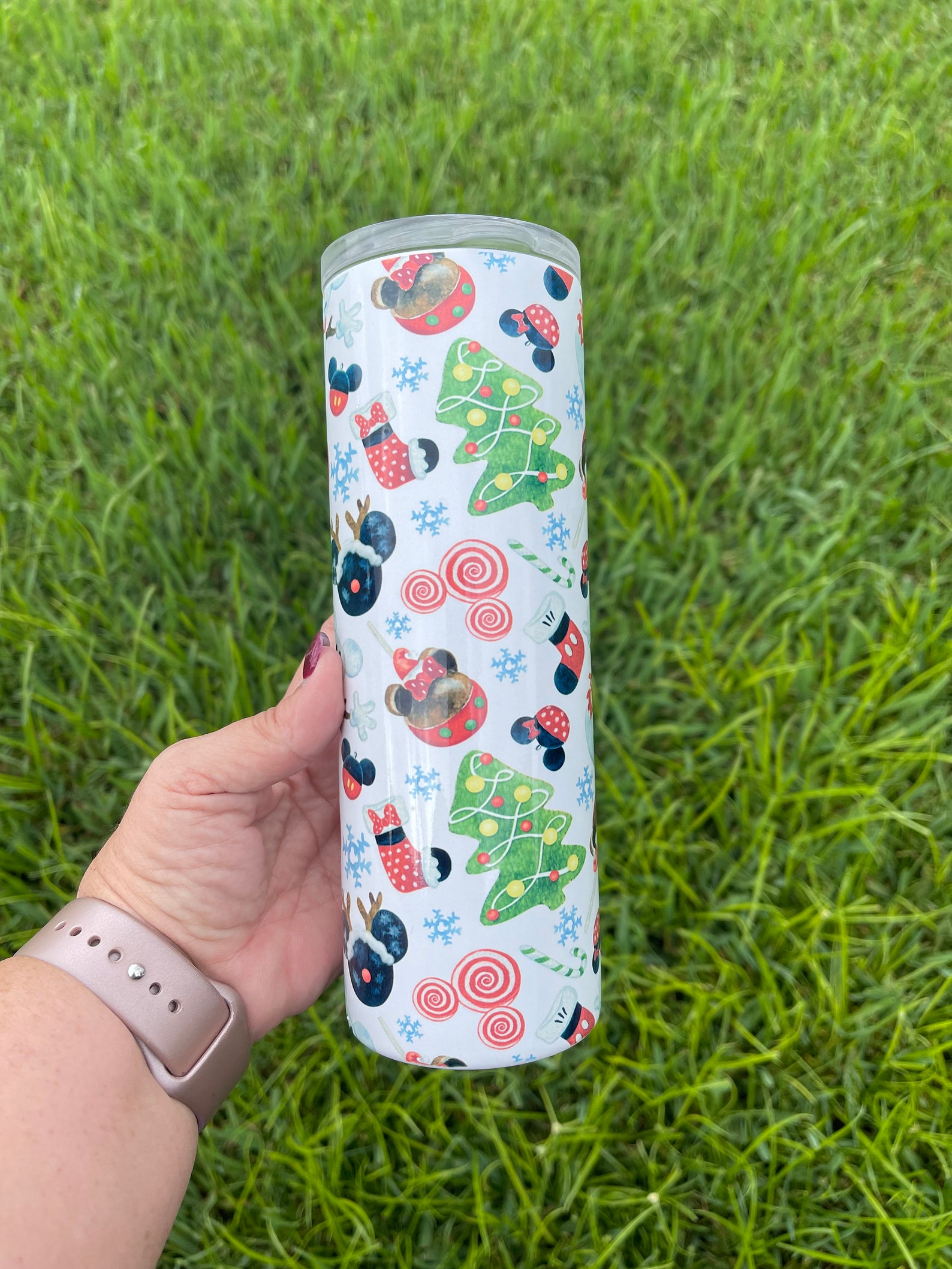 Custom Tumbler 20 Ounce Disney Christmas Tumbler Disney Etsy