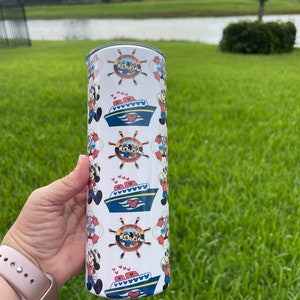 Disney Custom Tumbler  - Disney Cruise Tumbler - Disney Family Cruise Tumbler 20 Oz