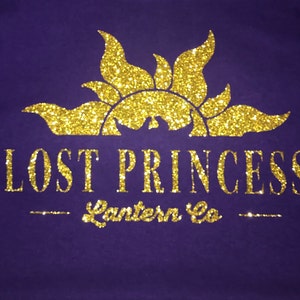 Tangled Tee, Purple with Gold Glitter, Rapunzel, Lost Princess Lantern Tee, Disney Vacation Shirt, Kids Disney Shirt, Disney Tank