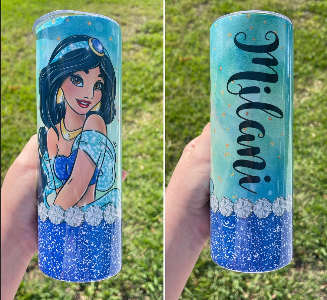 Princess Custom Tumbler 20 Oz Disney Tumbler Disney Princess Jasmine