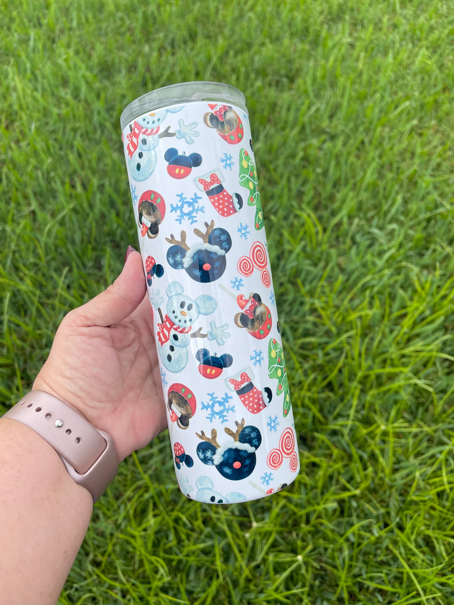Custom Tumbler 20 Ounce Disney Christmas Tumbler Disney Etsy