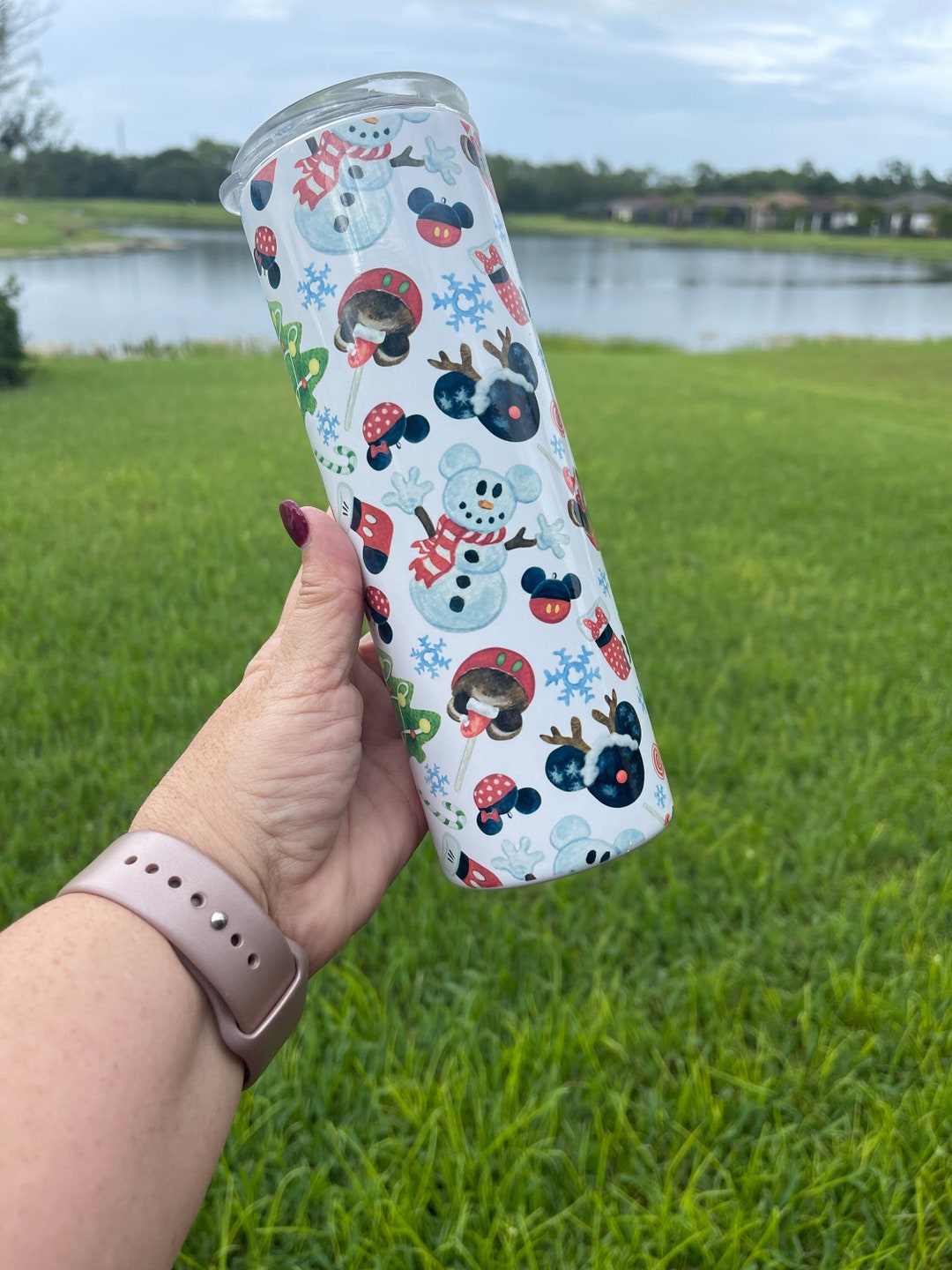 Custom Tumbler 20 Ounce Disney Christmas Tumbler Disney Christmas