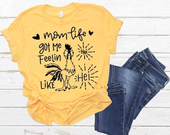 Hei Hei Moana shirt, Hei Hei Mom Shirt, DIsney Mom Shirts, Mothers Day Disney Shirts, Disney Shirts Unisex to 4x