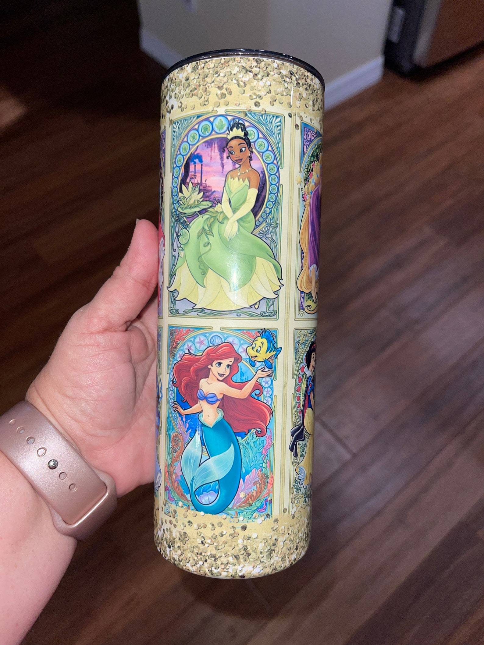 Custom Tumbler 20 Ounce Disney Princess Tumbler Cinderella Etsy