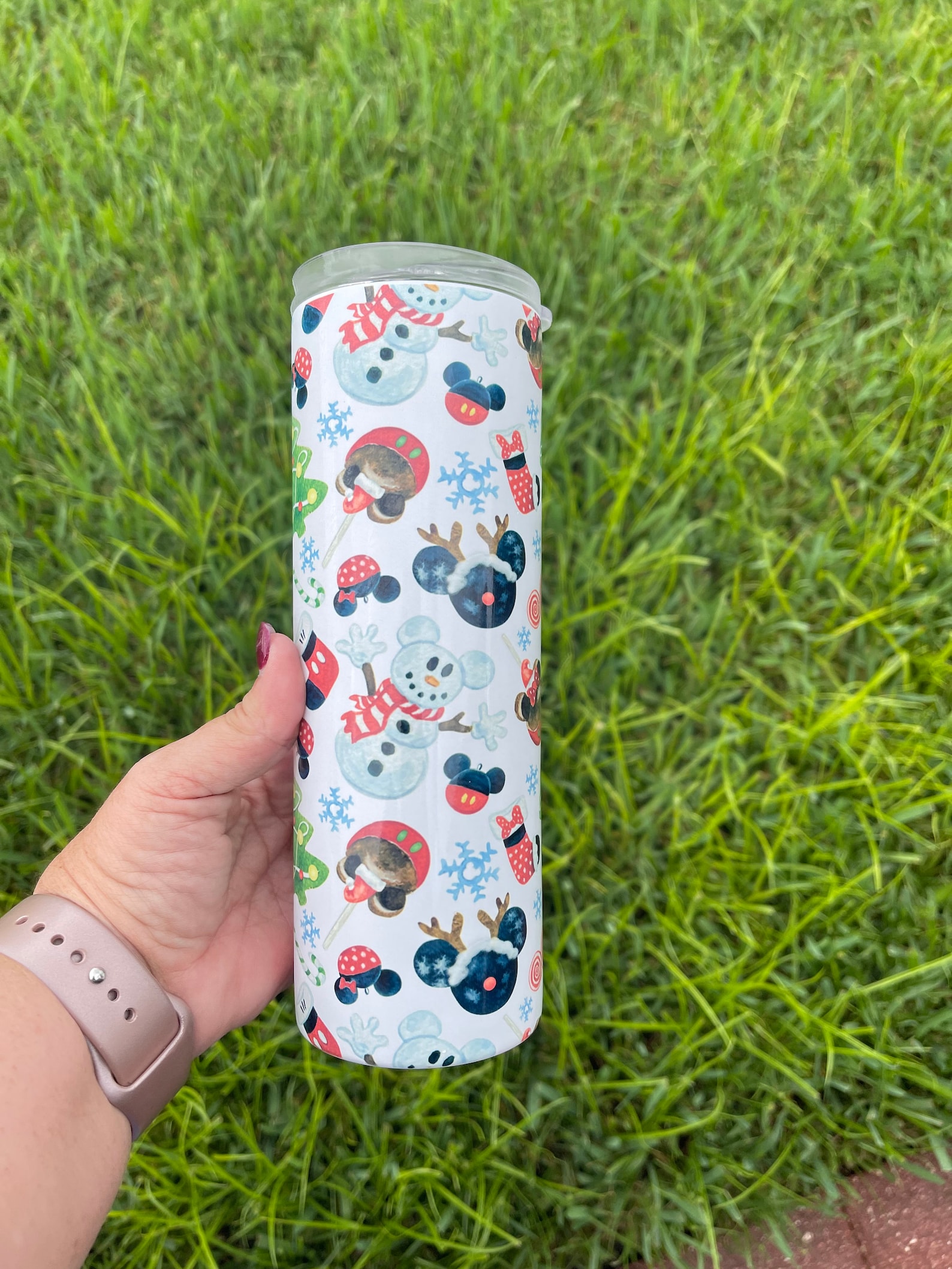 Custom Tumbler 20 Ounce Disney Christmas Tumbler Disney Etsy
