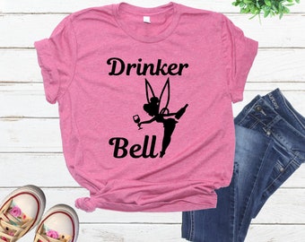 Drinker Bell, Drinking Around the World,  Drinking Shirt, Walt Disney, Disney Shirt, Epcot Food and Wine Festival Tee, Men’s Womens Tank Top