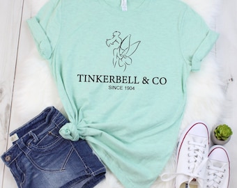 Camisa Tinkerbell, Camisas Tinker Bell, Camisas Tinkerbell, Viaje de chicas de Disney, Camisas de Disney World, Camisas de Disneyland, Peter Pan