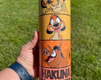 Custom Tumbler 20 Ounce  - Lion King Tumbler  - Disney Tumbler - Disney Vacation Tumbler - Personalized Tumbler