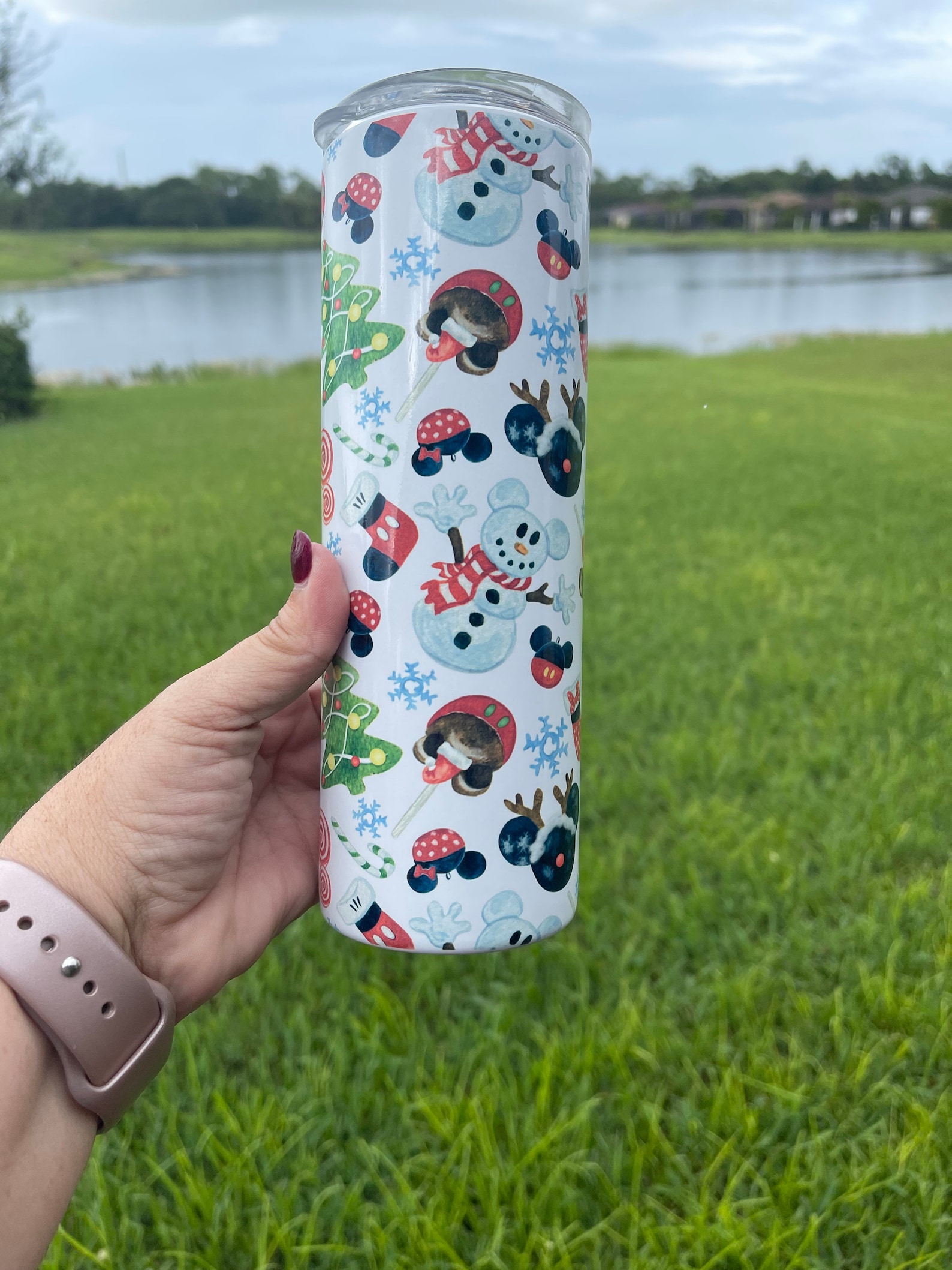 Custom Tumbler 20 Ounce Disney Christmas Tumbler Disney Etsy
