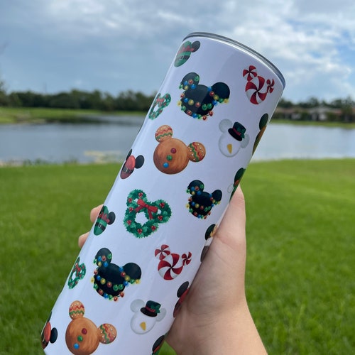 Custom Tumbler 20 Ounce Disney Christmas Tumbler Disney Etsy