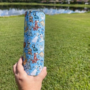 Disney Dogs Custom Tumbler 20 Ounce - Disney Dogs Tumbler  - Disney Tumbler - Disney Vacation Tumbler
