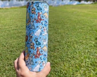 Disney Dogs Custom Tumbler 20 Ounce - Disney Dogs Tumbler  - Disney Tumbler - Disney Vacation Tumbler