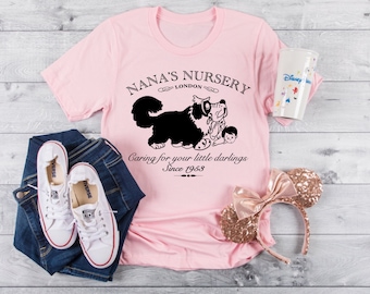 Disney Shirt, Peter Pan Tee, Tinkerbell Shirt,  Nana’s Nursey, Disney Girls Trip Shirt, Disney Family Vacation, Cute Disney Tees