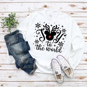 Disney Christmas Sweatshirt, Disney Cute Christmas  sweatshirt, Disney Christmas, Disney Joy Sweatshirt, Sweatshirt DIsney Christmas