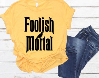 Foolish Mortal Disney Shirt, Haunted Mansion Shirts, Mickey’s Not so Scary Halloween Party, Disney Matching Halloween Tees 3X 4X