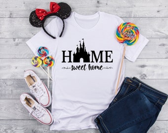Disney Shirt, Disney Castle Home Tee, Disney Castle Tee, Disney Castle Womens Shirt