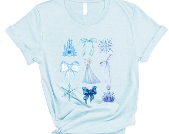 Elsa Shirt, Frozen Shirts, Princess Elsa Bow Shirts, Disney Girls Trip, Disney World Shirts, Disneyland Shirt, Princess Shirt