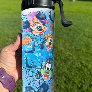 Disney Halloween Water Bottle 20 Ounce  - Disney Mickey Halloween Water Bottle  - Disney Tumbler - Disney Water Bottle - Water Bottle