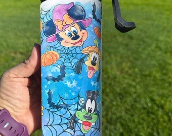 Disney Halloween Water Bottle 20 Ounce  - Disney Mickey Halloween Water Bottle  - Disney Tumbler - Disney Water Bottle - Water Bottle