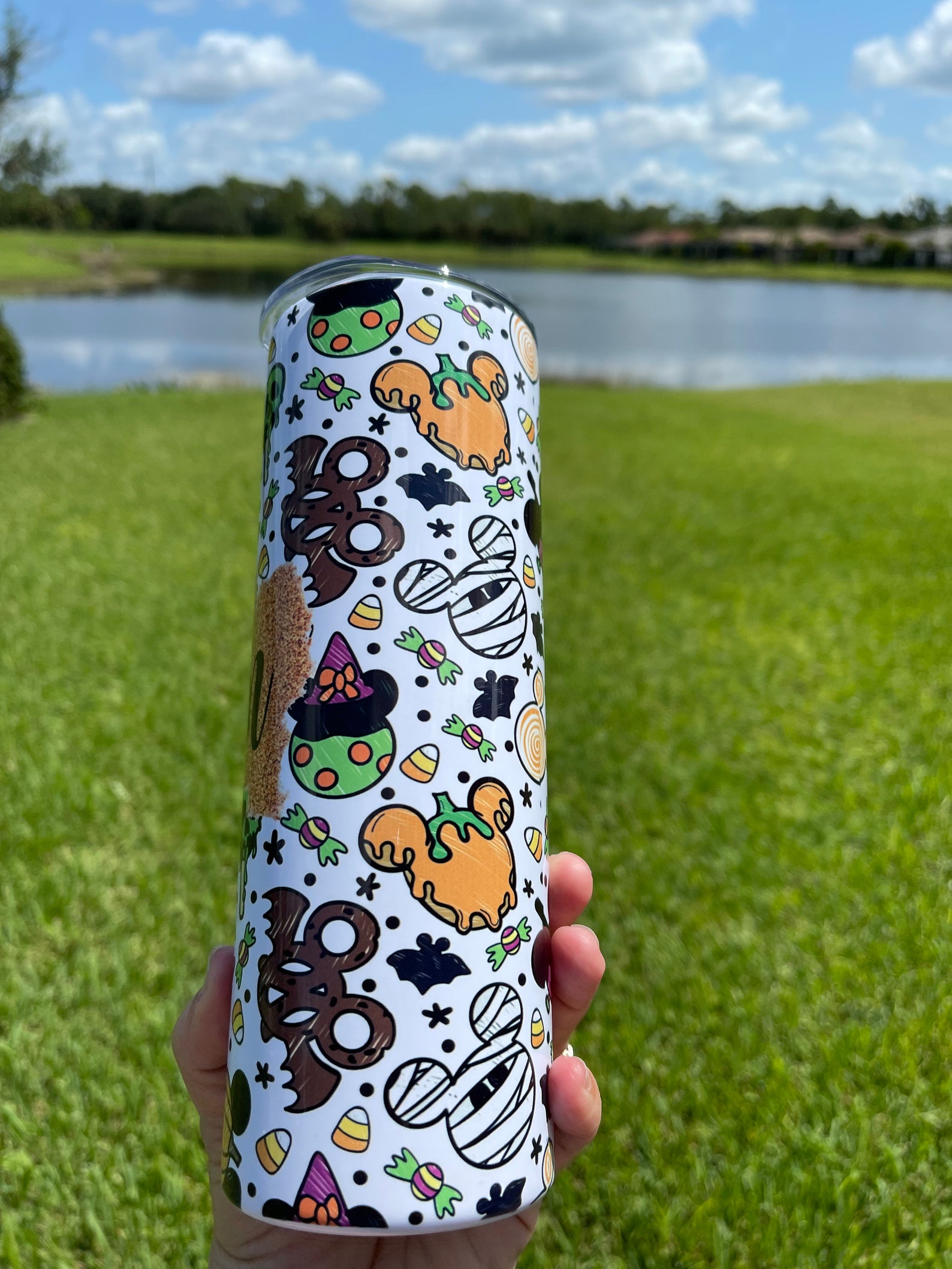 Custom Tumbler 20 Oz Personalized Disney Halloween Tumbler Etsy