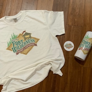 Disney Fort  Wilderness Gift Set, Disney Fort Wilderness Cup, Fort Wilderness Tee, Fort Wilderness Sticker Gift Set