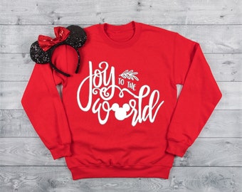Disney Christmas Sweatshirt, Disney Sweatshirt, Disney Cute sweatshirt, Disney Christmas, Disney Joy Sweatshirt