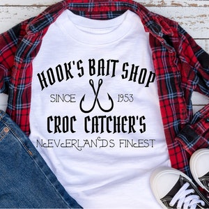 Disney shirts, Hooks Bait Shop, Peter Pan shirt, Tinkerbell Shirt, DIsney tshirts, Tinker Bell Princess