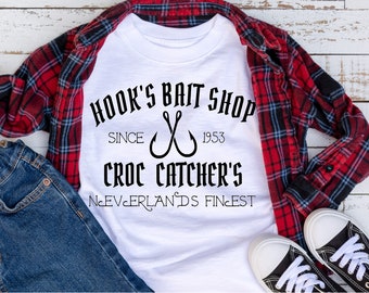 Disney shirts, Hooks Bait Shop, Peter Pan shirt, Tinkerbell Shirt, DIsney tshirts, Tinker Bell Princess