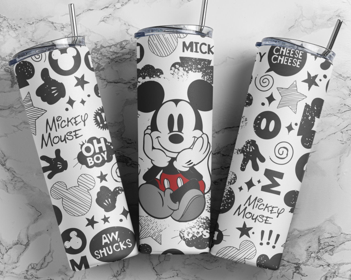 Mickey Doodle Tumbler 20oz – By Ky Studios