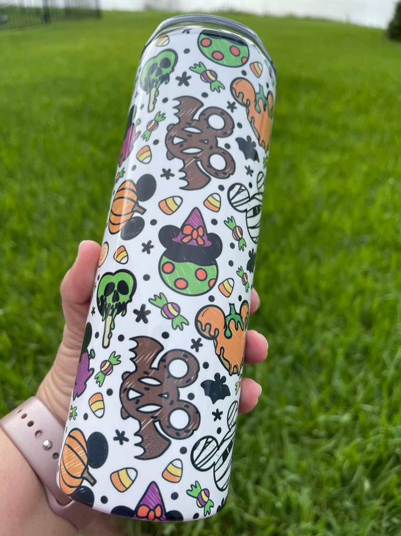 Custom Tumbler 20 Ounce Disney Halloween Tumbler Disney Tumbler Disney Vacation Tumbler image 2