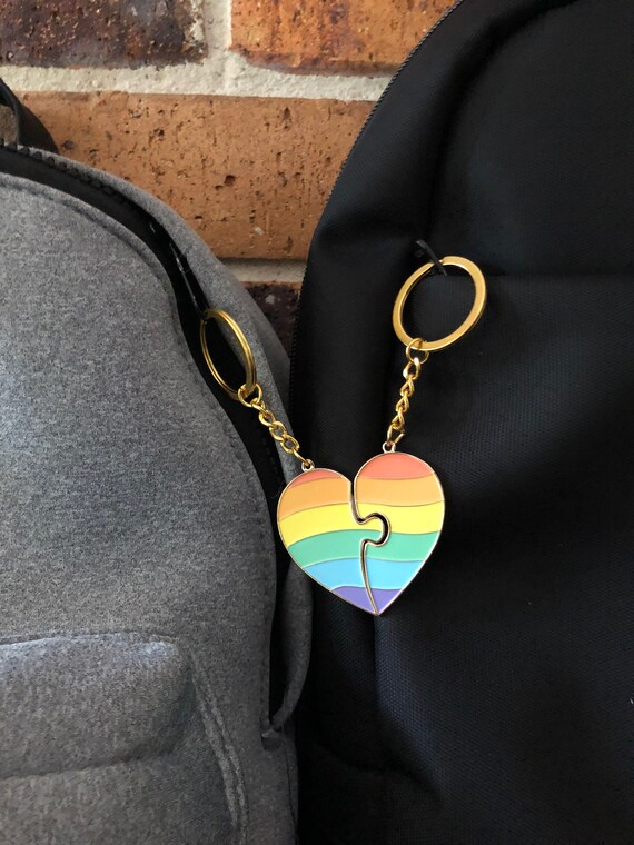 LGBT Gay Pride Support Love is Love Is Love Lanyard Keychain Holder