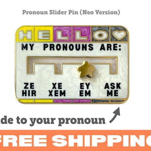 Neo Voornaamwoord Slider Pin (Neo versie)