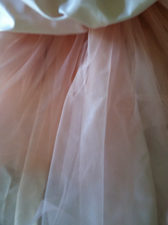 Women dress pink formal prom ball gown bead white… - image 7