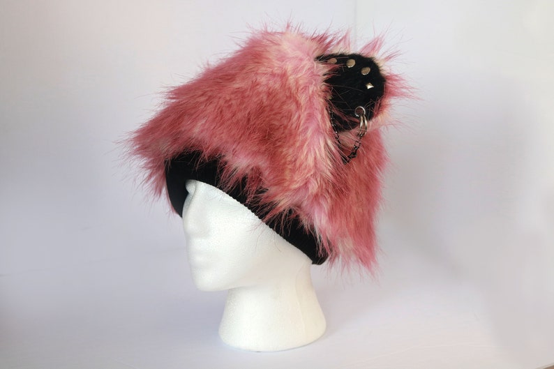 Bear head hat satin lined winter hat faux fur hat women | Etsy